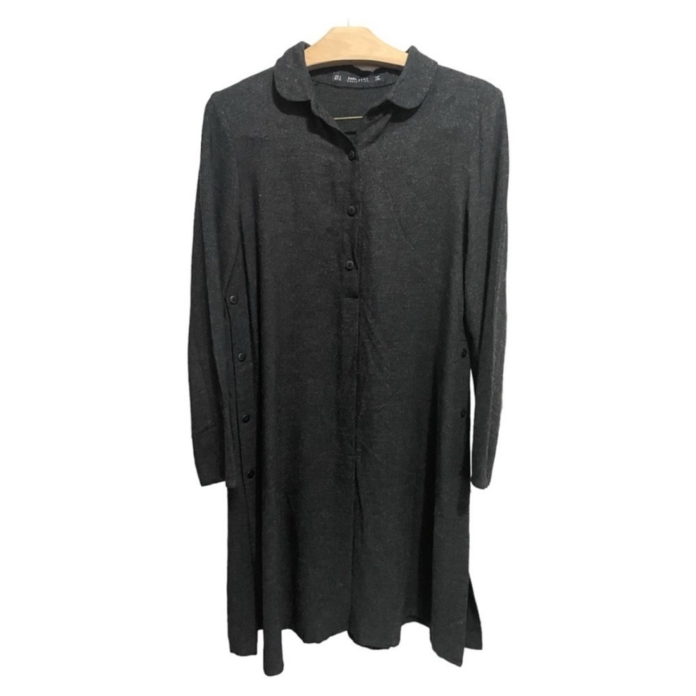 Zara Button down Shirt Long Sleeves Soft Dress‎ Size S